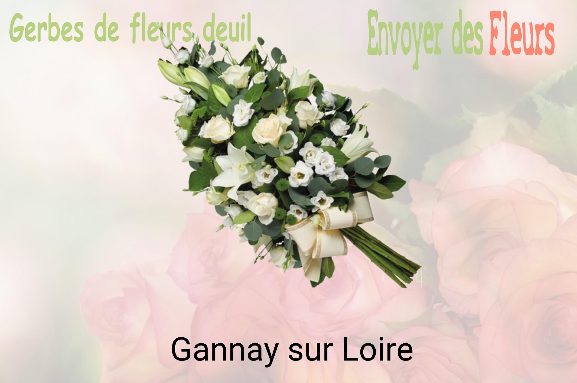 Gerbe de fleurs de deuil livrée à Gannay-sur-Loire